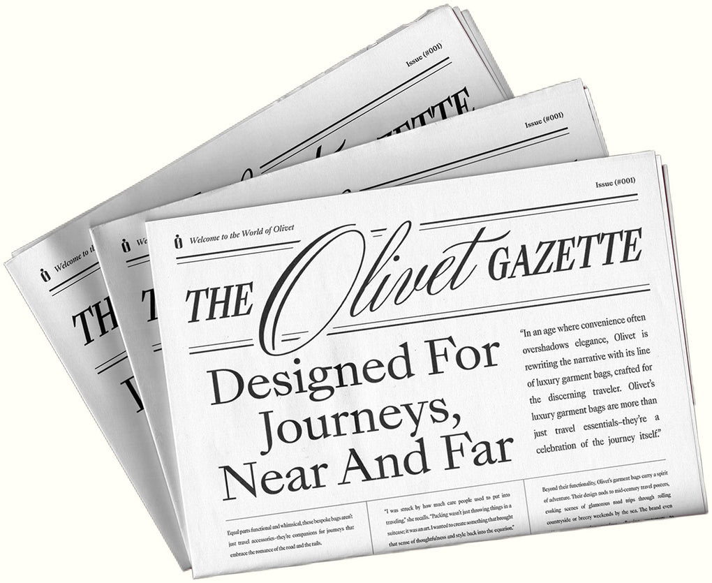 The Olivet Gazette paper newsletter with headliner “Designed For Journeys, Near And Far“