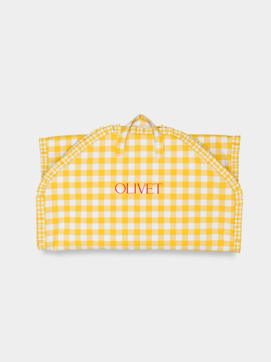 Classic Bag Pleats in Gingham | Yellow Check