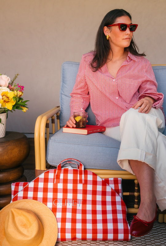 Classic Bag in Gingham | Red Check